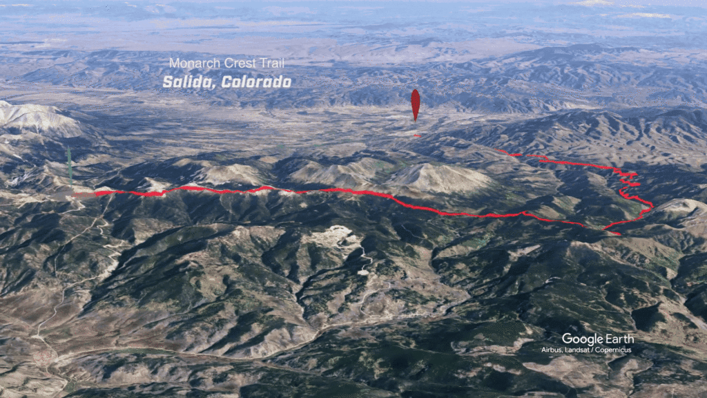 Salida, Colorado MTB Trail Map Animation
