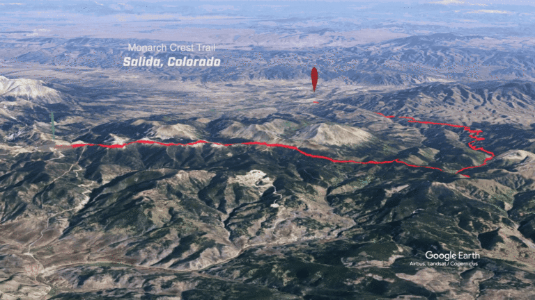 Salida, Colorado MTB Trail Map Animation