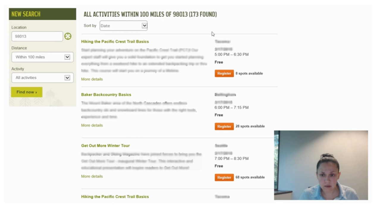 Person in front of laptop