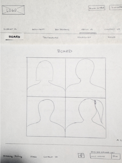 Paper Wireframe Board